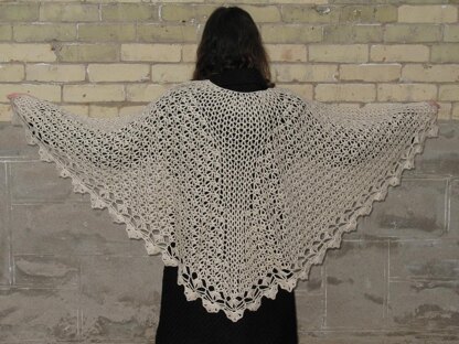 Ice Crystal Crochet Faroese Shawl