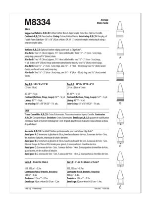 McCall's Bags by Tiny Seamstress Designs M8334 - Paper Pattern, One Size Only