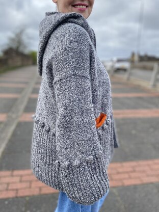 Marled Hoody Cardigan