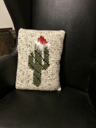 Cactus Christmas Pillow