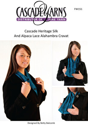 Alahambra Cravat in Cascade Heritage Silk - FW151