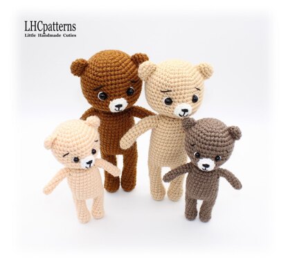 Bear Family Crochet Pattern