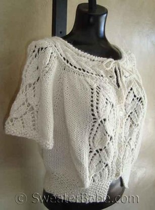 #99 Flutter-Sleeved Blousy Lace Cardigan