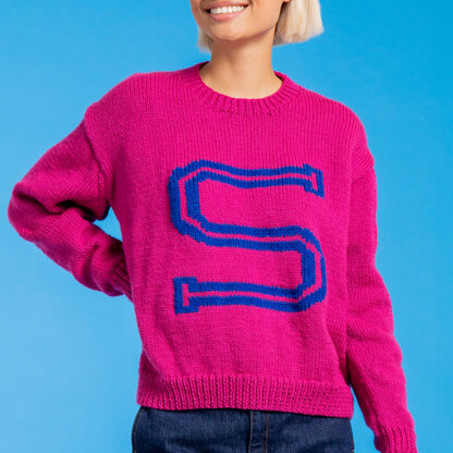 Paintbox Yarns Women's Alphabet Sweater PDF (Free)