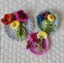 Framed Flower Brooches