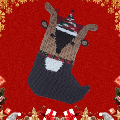 Reindeer Christmas Stocking