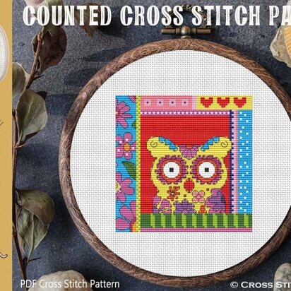 Crazy Patch Owl 05