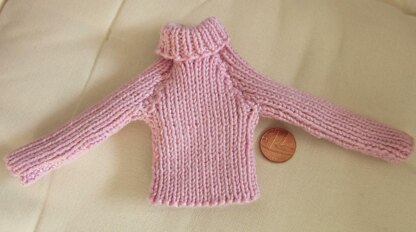 1:6th scale Ladies Chunky Rib Jumper