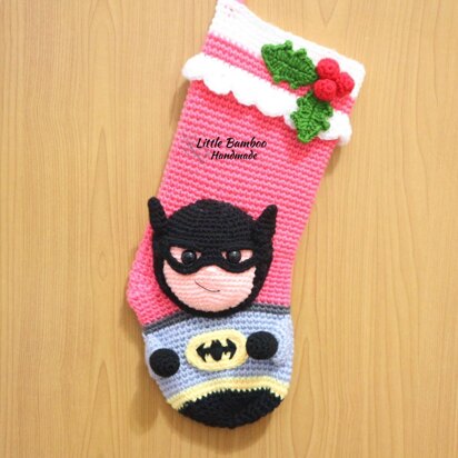 Batman Inspired Christmas Stocking