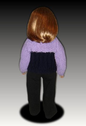 Seedstitch Pullover for My Twinn Doll, 23 inch