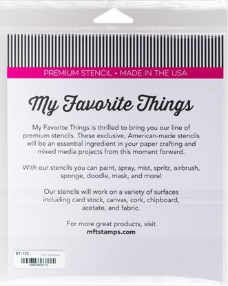 My Favorite Things Premium Stencil 6"X6" - Pine Tree Forest