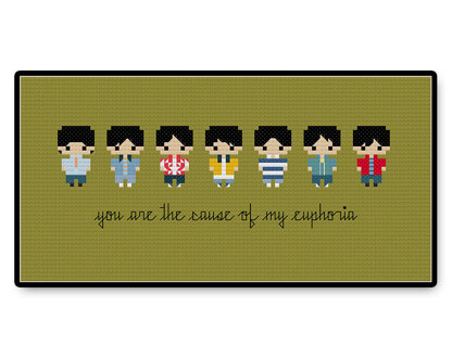 BTS Euphoria Bite Size - PDF Cross Stitch Pattern