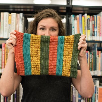 Knitting at the Library Cowl