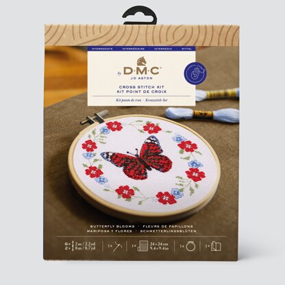 DMC Butterfly Blooms - Medium Cross Stitch Kit