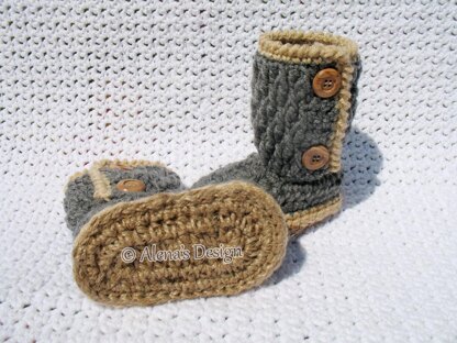 Buttoned Toddler Booties