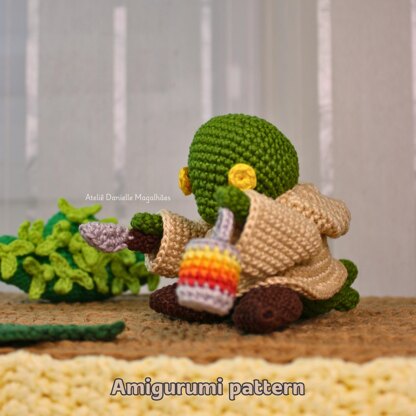 Lanternlight Peril Crochet Pattern – Chibi Hooded Creature Amigurumi (PDF)