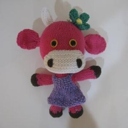 Knitkinz Pink Cow