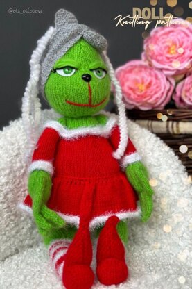 Miss Grinch knitting pattern.