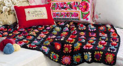 "Flamenco Blanket" - Blanket Crochet Pattern For Home in Debbie Bliss Cashmerino Aran - DBS060