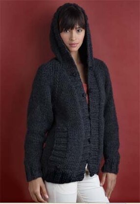 Everyone's Favorite Cardigan in Lion Brand Wool-Ease Chunky - 60302AD