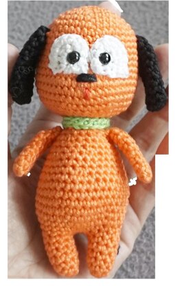 Crochet Pattern little Amigurumi Dog Peppi!