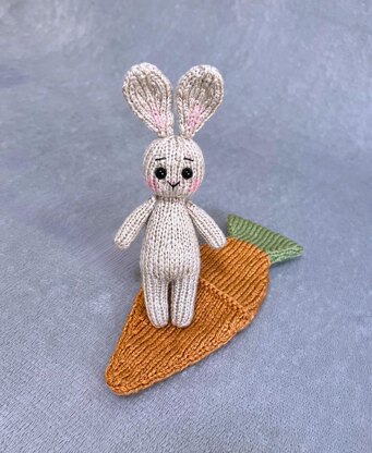 Bunny In A Carrot Bed