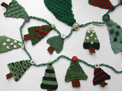 Christmas Tree Advent Garland