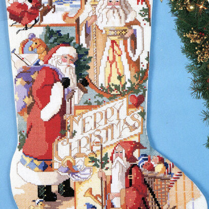 Santa Collage Stocking - PDF