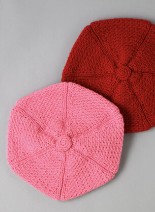 Brilliant Beret - Free Hat Crochet Pattern for Women in Paintbox Yarns Simply DK by Paintbox Yarns