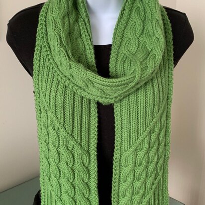 Chelsea Cables & Ribbing Scarf