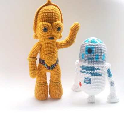 Star Wars C3PO AND R2D2 Crochet Pattern/Amigurumi