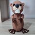 Bobby the Beaver - UK Terminology - Amigurumi