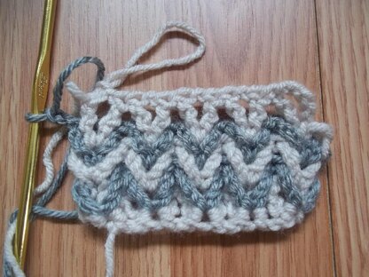 Nested V-Stitch Pattern