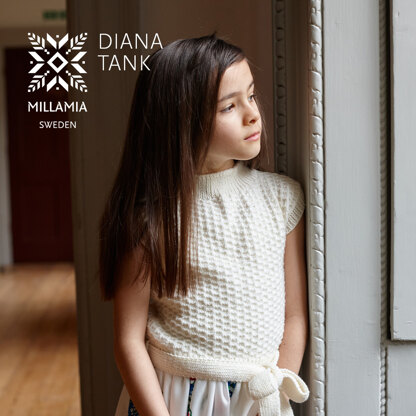 Diana Tank - Top Knitting Pattern for Kids in MillaMia Naturally Soft Merino