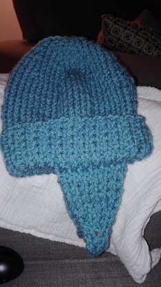 chunky knit little man's hat