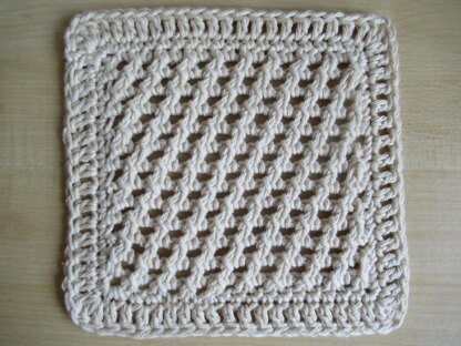 Diagonal Mesh Washcloth