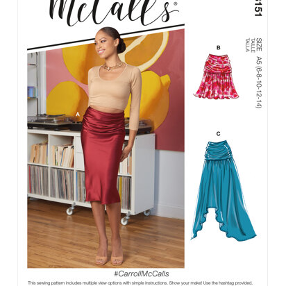 McCall's Misses' Skirts M8151 - Sewing Pattern