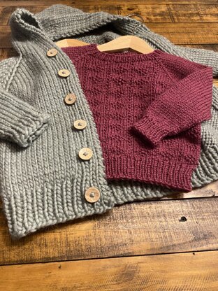 "Berry Stripes" Mini - Sweater