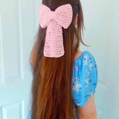 Crochet Hair Bow Slide Pattern