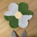 PDF Crochet Rug Pattern – 6-Petal Flower Rug, Handmade Pet Mat, Decorative Floor Mat DIY, Crochet Wall Art