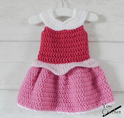 Princess Aurora Crochet Baby Dress Sleeping Beauty