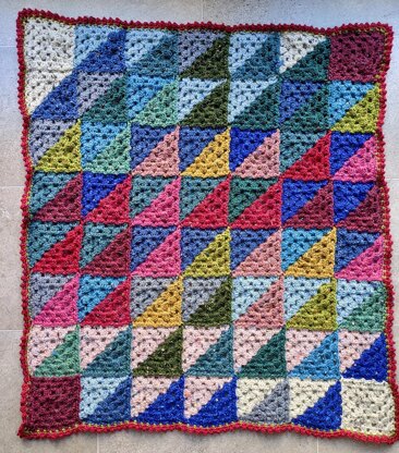 Triangles Mini Temperature Blanket