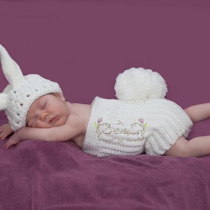 Newborn Teddy and Bunny Photo Prop Set