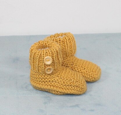 Toddler Chunky 2 Button Slipper Boots Circular