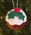 Christmas Pudding crochet bauble