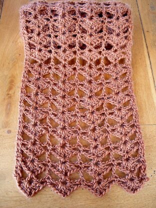 January crochet scarf