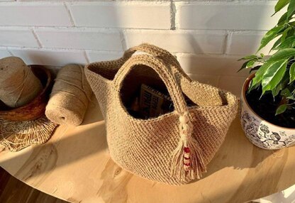 Crochet Jute Tote Bag Pattern: Eco-Friendly Beach Bag