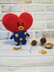 Knitted Heart Tata BT21