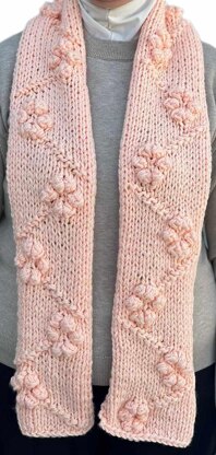 Bobble Flower Scarf