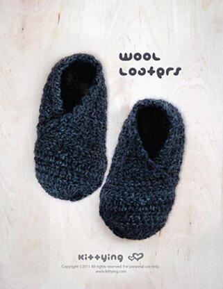 Wool Toddler Loafers Crochet Pattern